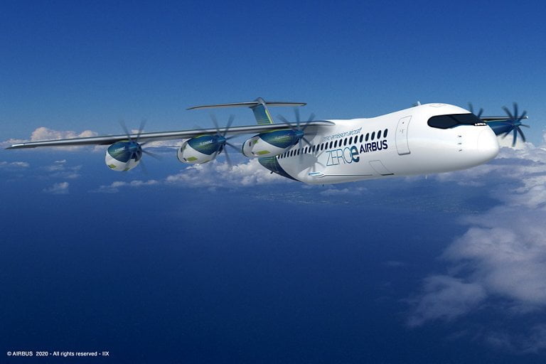 Avion à hydrogène Airbus
