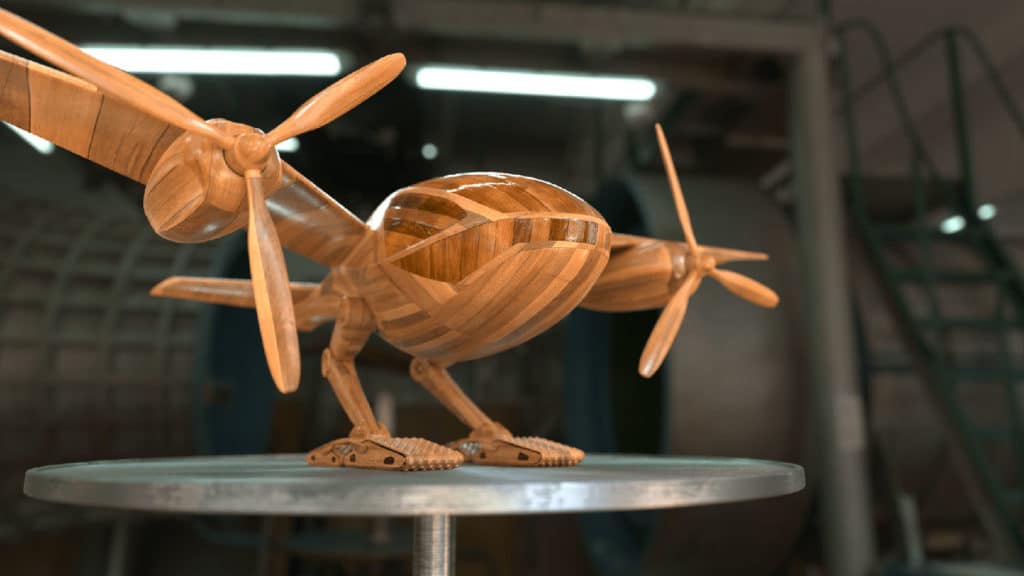 Biomimikry fliegendes Auto