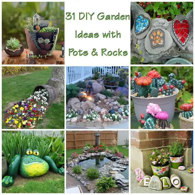 Garden Ideas with Pots And Rocks
