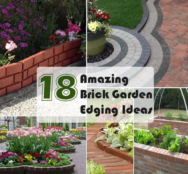 18 Brick Garden Edging Ideas That Looks, Bricks For Garden Edging