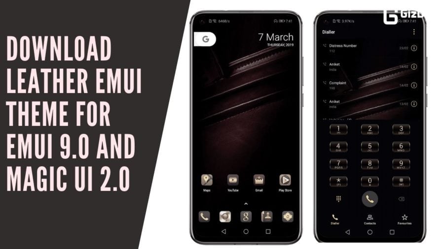Download Leather EMUI Theme for EMUI 9.0 And Magic UI 2.0