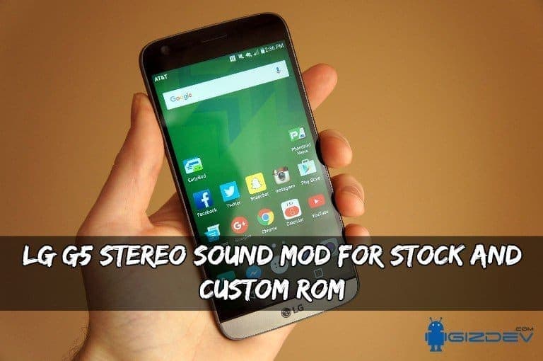 LG G5 Stereo Sound MOD