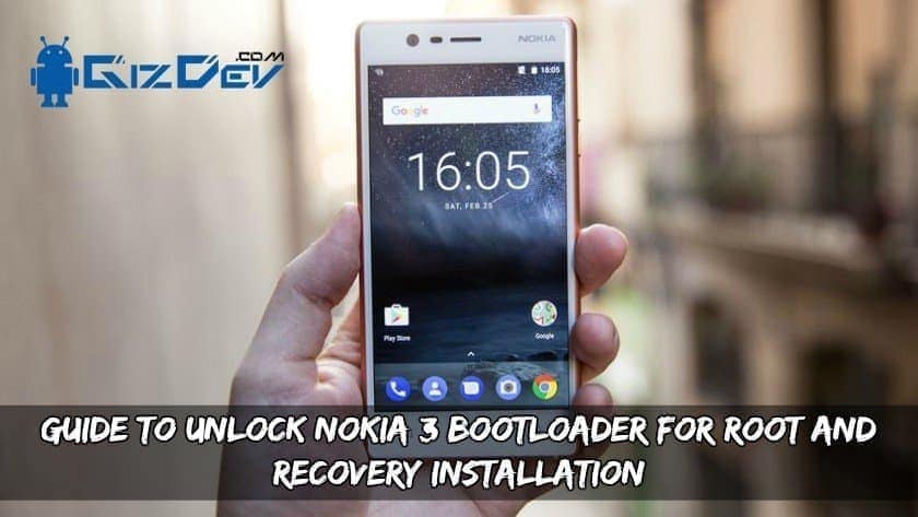 Unlock Nokia 3 Bootloader