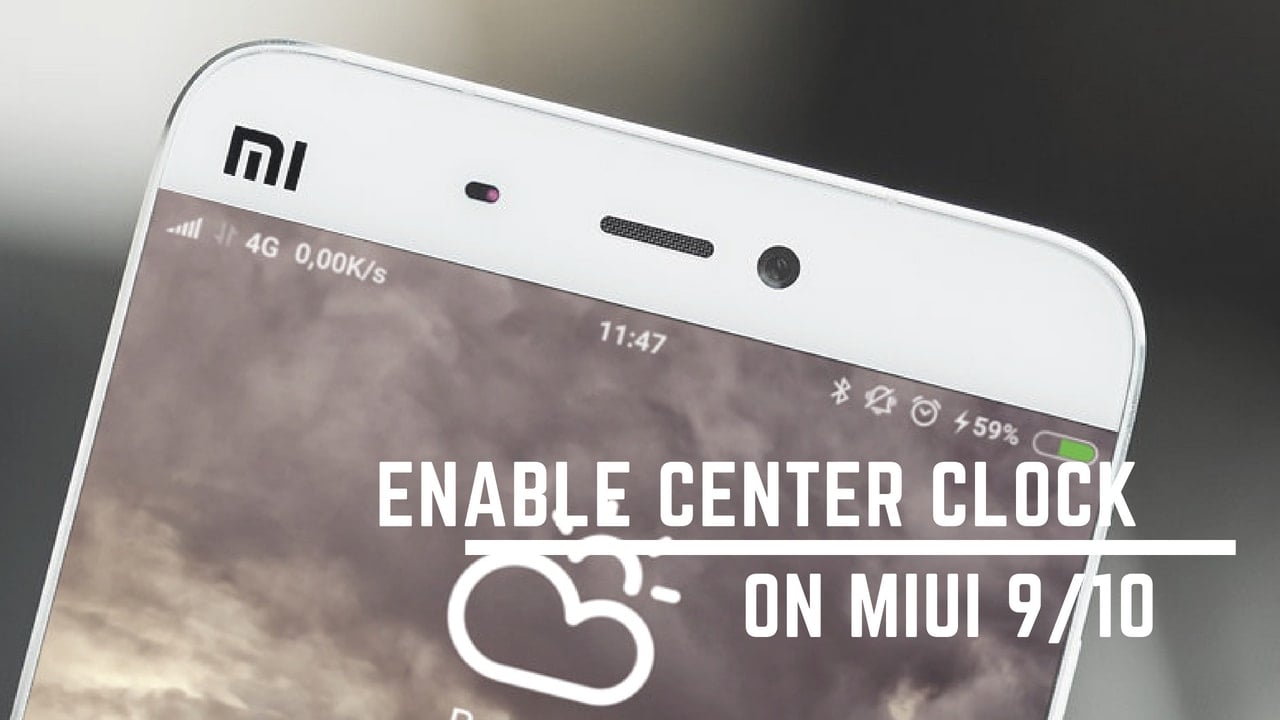Guide To Enable Center Clock On MIUI 9/10 Xiaomi Devices. Follow the post to Center Clock On Xiaomi devices running on MIUI 9/10.