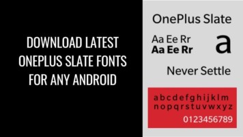 Latest OnePlus Slate Fonts