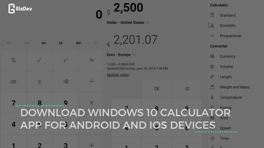 Download Windows 10 Calculator App