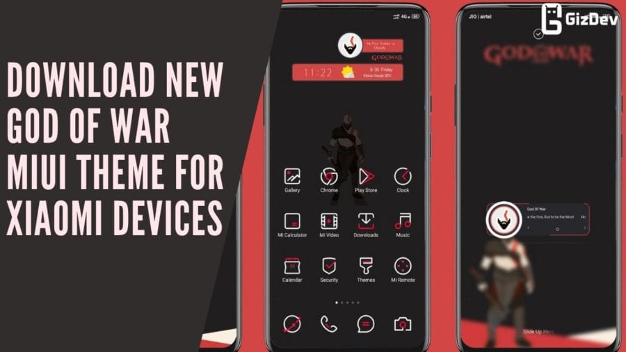 Download New God Of War MIUI Theme For Xiaomi Devices