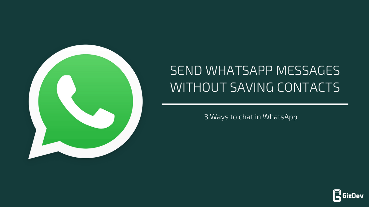send WhatsApp messages without saving contacts