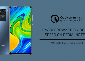 enable 30Watt Charging speed on Redmi Note 9