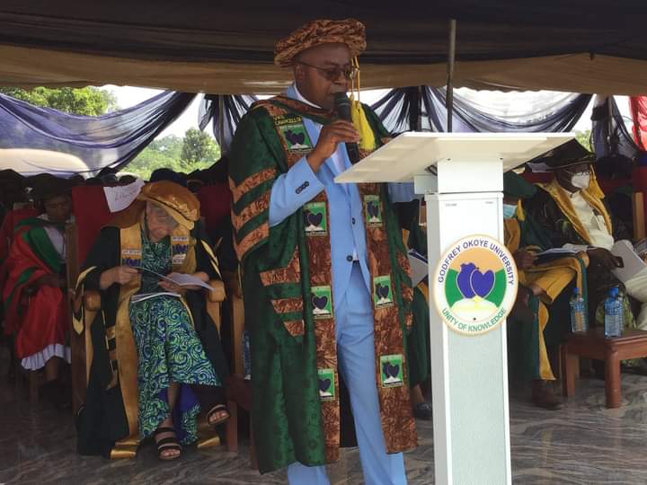 Highlights of the 8th and 9th convocations of Godfrey Okoye University, Enugu. 40