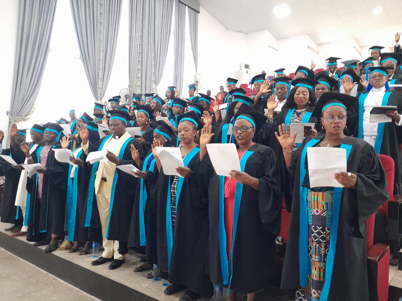 Graduates of GOUNI and IEcE inducted as TRCN members