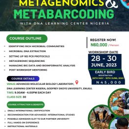 Learn Metagenomics and Metabarcoding with DNA Learning Center Nigeria 2