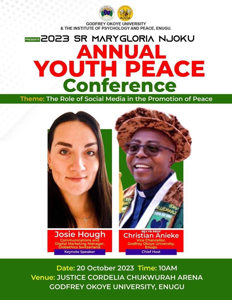 2023 SR MARYGLORIA NJOKU ANNUAL YOUTH PEACE CONFERENCE