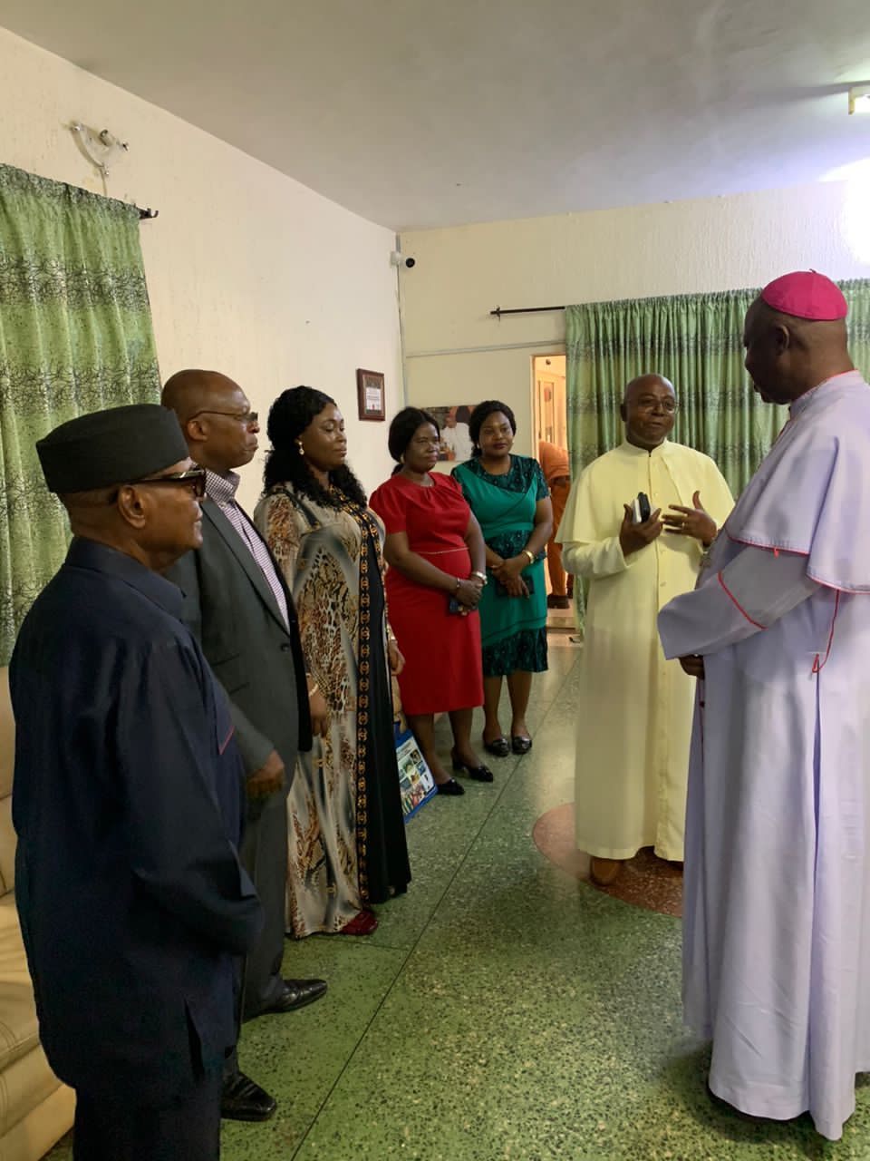 The Vice Chancellor,  Rev. Fr. Prof. Christian Anieke, paid a heartwarming courtesy visit to the Bishop of Enugu Diocese, His Lordship Most Rev. Dr. C.V.C Onaga.