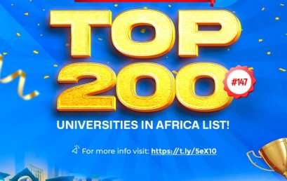 Godfrey Okoye ranks among the top 200 Universities in Africa.