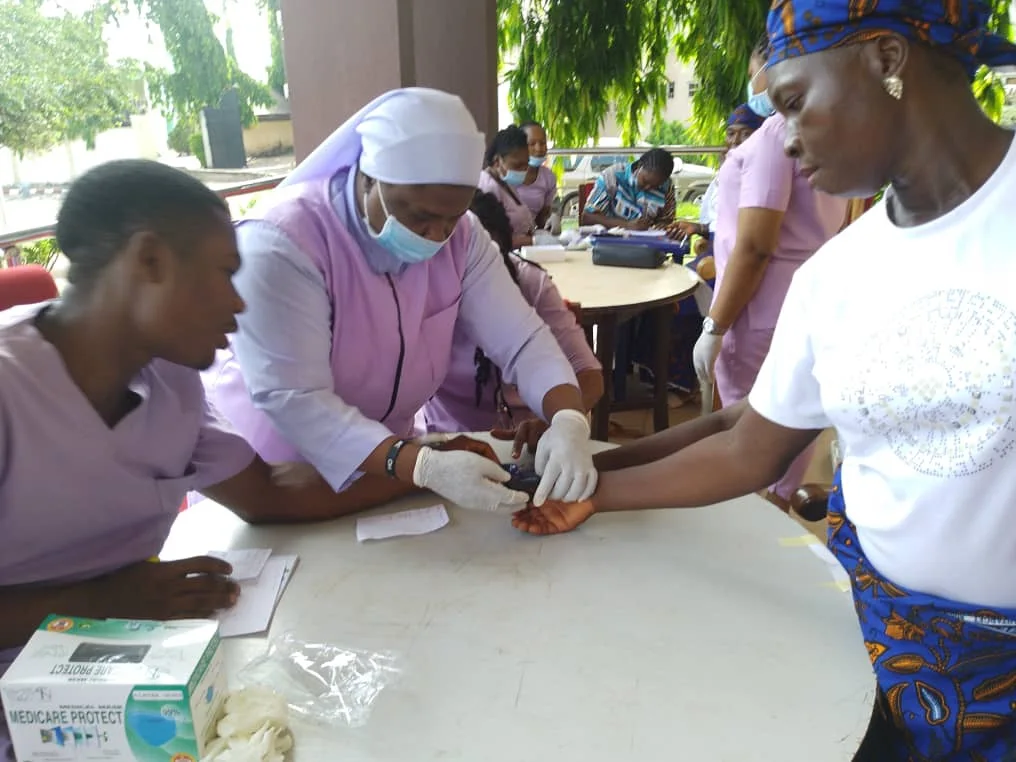 Over 120 members of the Catholic Women and Mothers of Ominium Sanctorum Chaplaincy, received free medical checks courtesy of GoU Center for Nanny and Continuing Education!