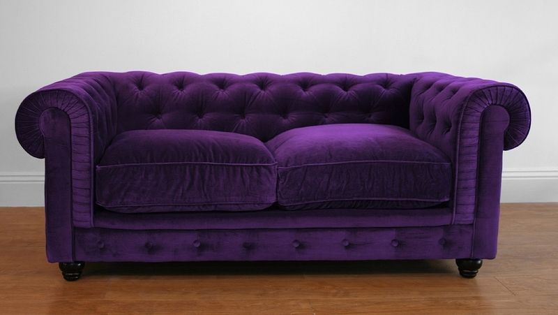 Featured Photo of Velvet Purple Sofas