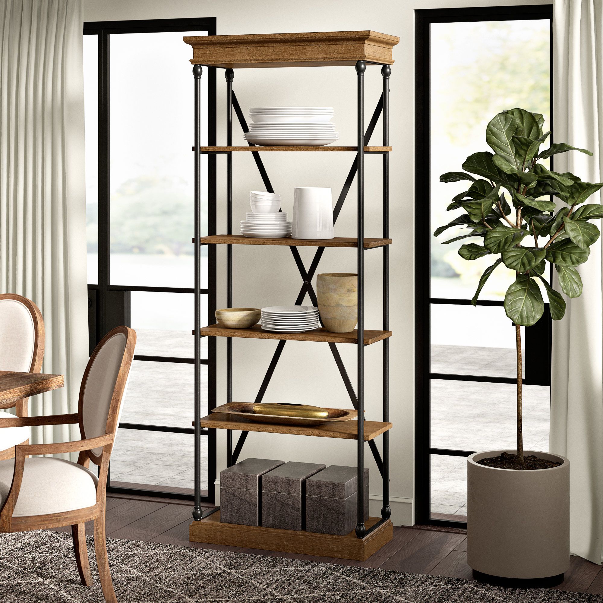 Featured Photo of Poynor Etagere Bookcases