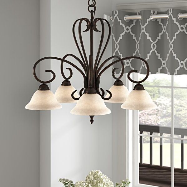 Featured Photo of Gaines 5 Light Shaded Chandeliers