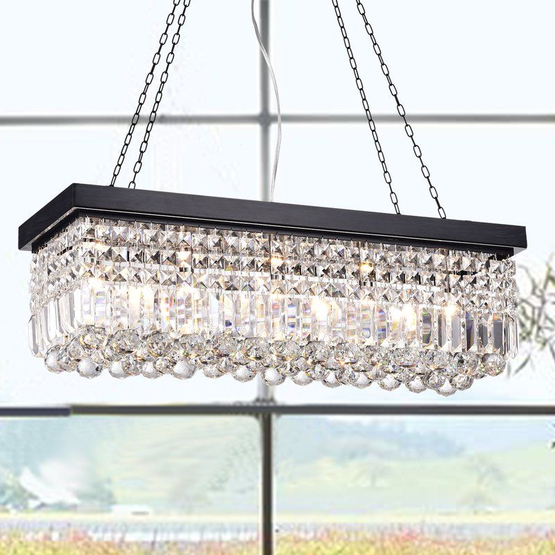 Featured Photo of Verdell 5 Light Crystal Chandeliers
