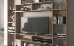 Bookcases with Tv Shelf