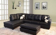 Leather Sectional Sofas with Ottoman