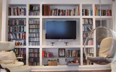 Tv and Bookshelves