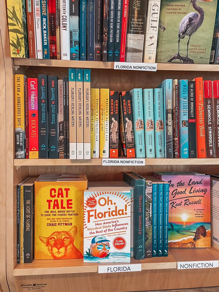 Florida book section at Tombolo Books