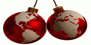 Μπάλες με εικόνα της γης για το Χριστουγεννιάτικο δέντρο - Χριστούγεννα στον κόσμο (πώς γιορτάζουν, ήθη & έθιμα των γιορτών)