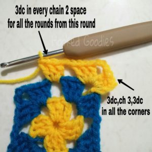 Round 3 Crochet Basic Granny Square