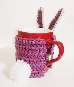 Free Crochet Patterns for Bunny Easter Mug Cozy/ Cup Cozy/ Bottle Cozy