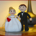 Free Crochet Patterns for Bride and Groom Wedding Couple Dolls