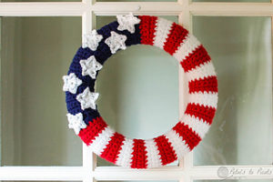 Free Crochet Patterns for American Flag Wreath
