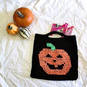 Free Crochet Patterns for Pumpkin Halloween Trick or Treat Bags