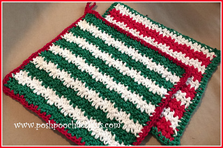 Free Crochet Patterns for Christmas Dishcloth