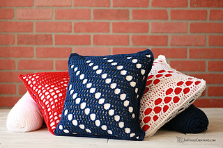 Patriotic Pillow Free Crochet Patterns: 4th July Special