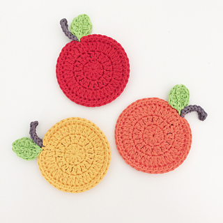 Fruit Coasters Free Crochet Patterns