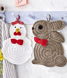 Easter Potholders Free Crochet Patterns