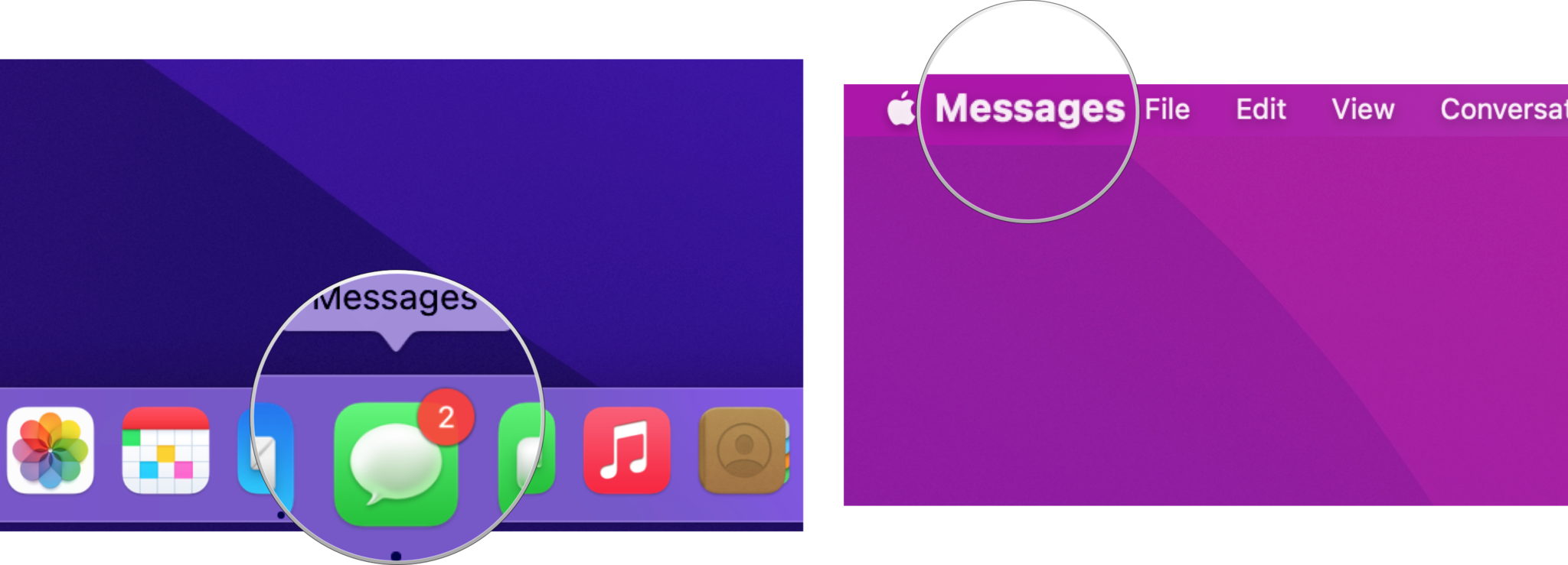 How to Enable Messages in iCloud on Mac: Open Messages, click Messages in the menu bar