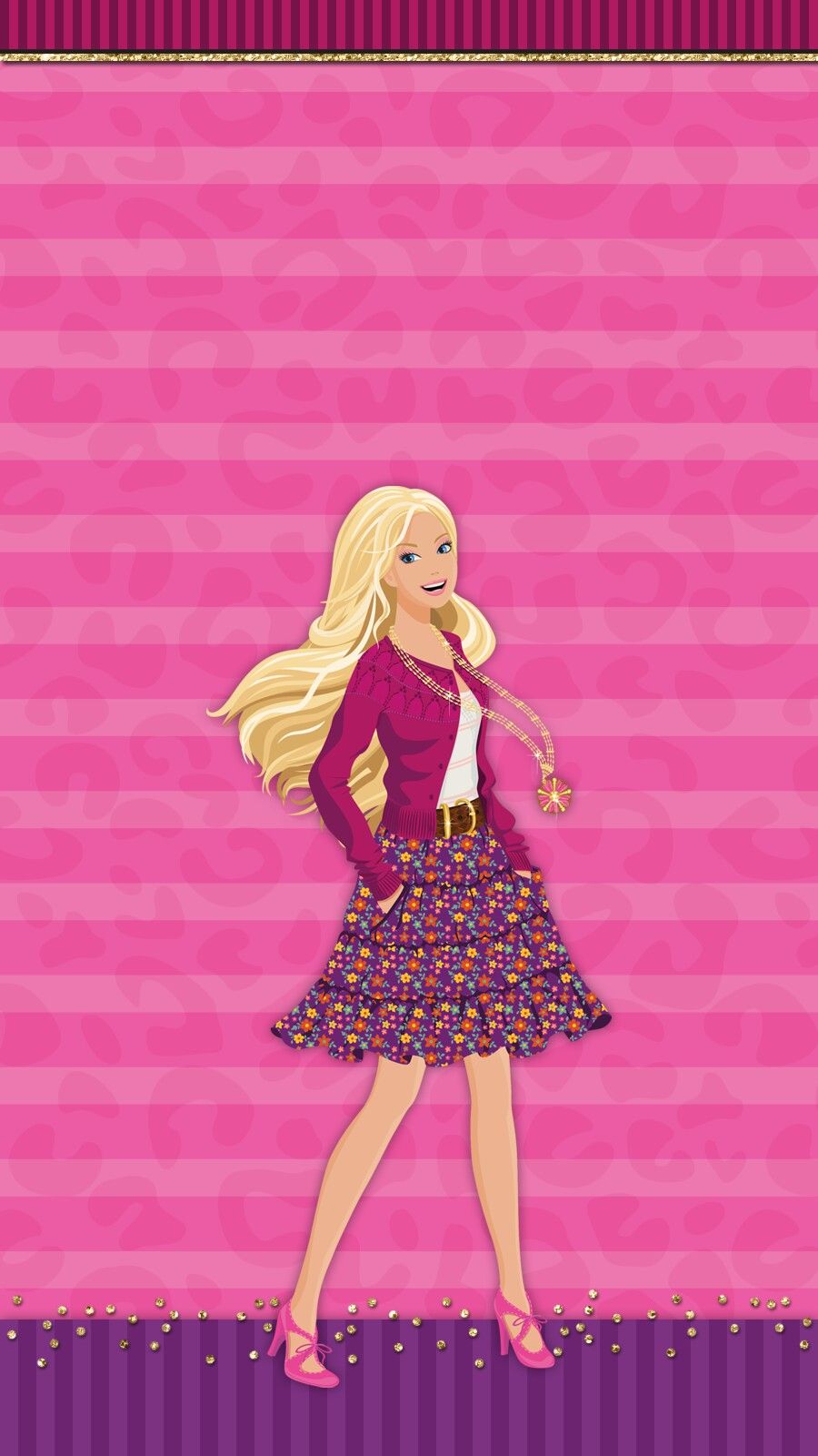 Iphone Pink Barbie Wallpaper