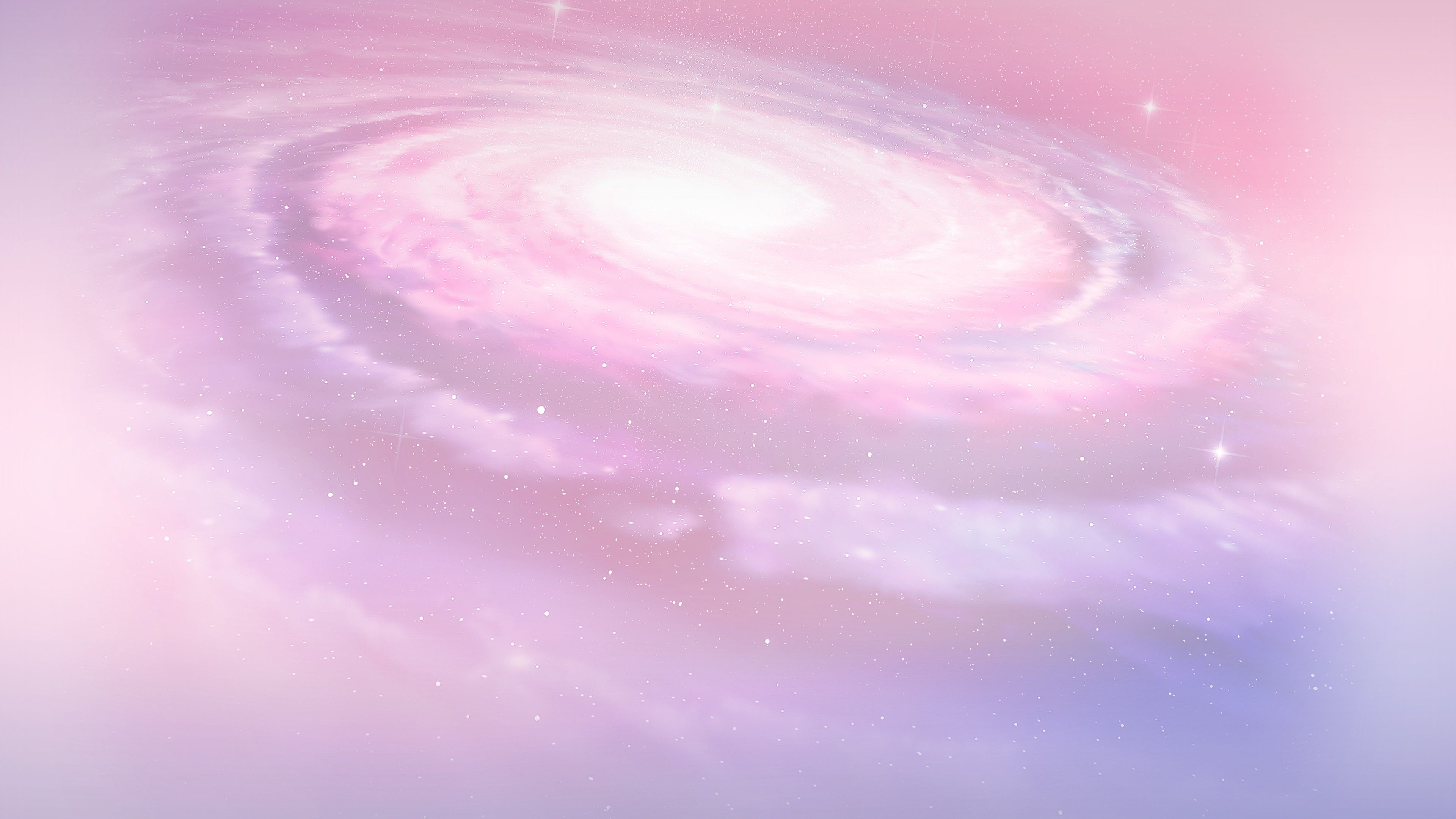 Pastel Pink Galaxy Desktop Wallpaper