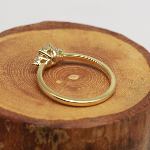 Recycled 18ct Gold Trilogy Ring