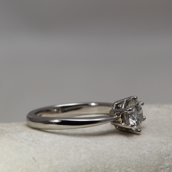 Environmentally Friendly Platinum Engagement Ring