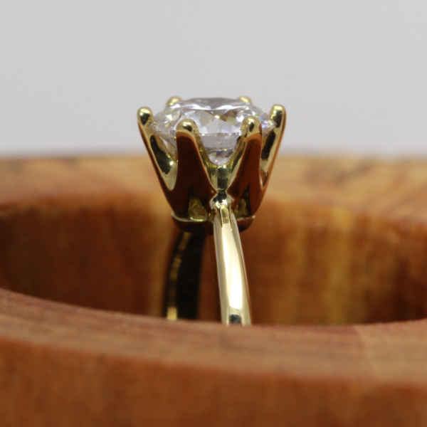 Artisan Royal Crown Solitaire Engagement Ring