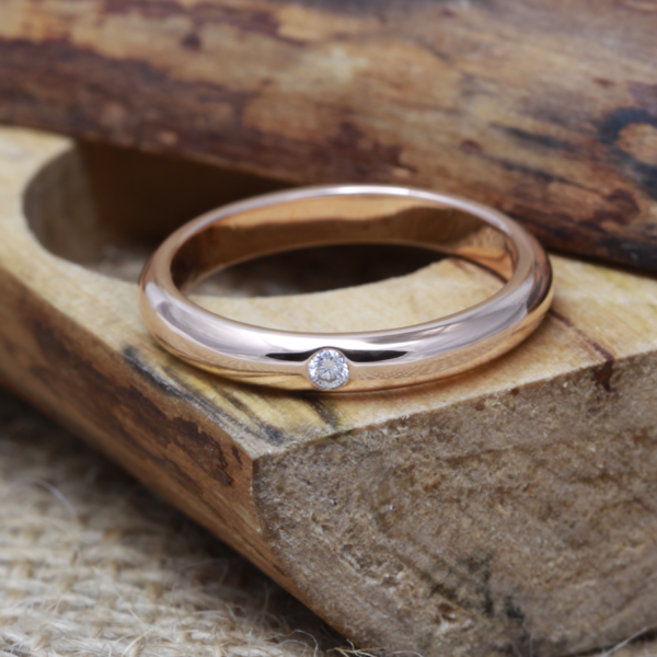 Bespoke Rose Gold Diamond Wedding Ring