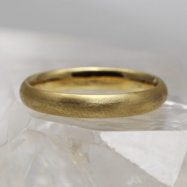 Recycled Gold Ring with a Matt Finish
