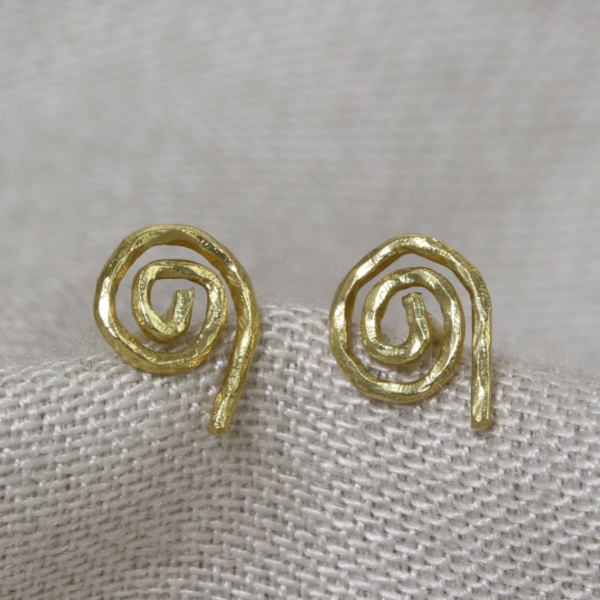 Recycled Celtic Spiral Earrings