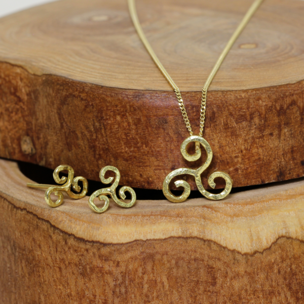 Eco Celtic Spiral Jewellery Set
