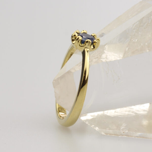 Handmade 18ct Gold Sapphire Engagement Ring