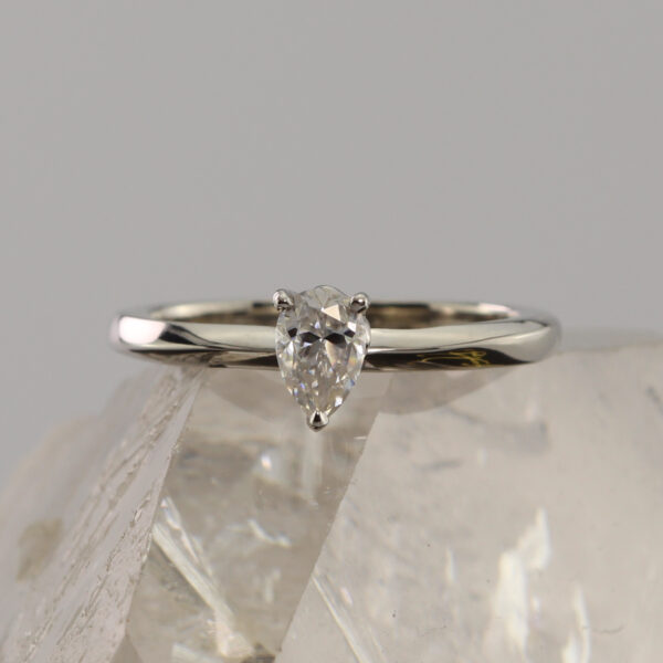 Hand Crafted Platinum Diamond Ring